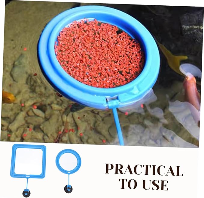 2pcs Fish Feeding for Aquariums Floating Feeder Circles for Flake Foods and Granular Fish Food for and Tropical