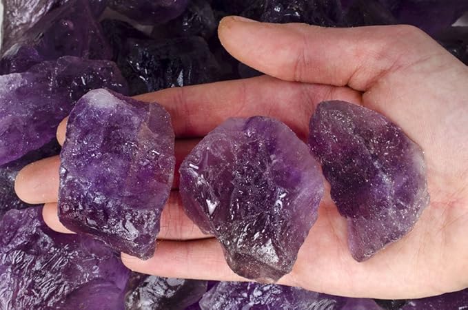 Fantasia Materials: 18 lbs Amethyst Large Chunk Rough Stones from Brazil - Grade 1