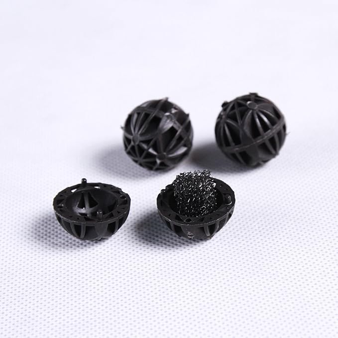 AQUANEAT Aquarium 1" Bio Balls 500pcs Fish Tank Sump Filter Koi Pond Canister Filter Media with Free Media Bag