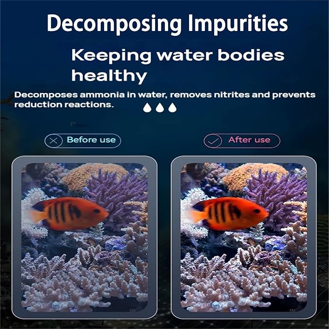 Bio Aquarium Filter Media, 12 in 1 Fish Tank Filter Material, Ceramic Rings Activated Carbon Bio Balls Freshwater Marine Biological Filter Media for Koi Fish Tank Pond (2.2lb with Mesh Bag)