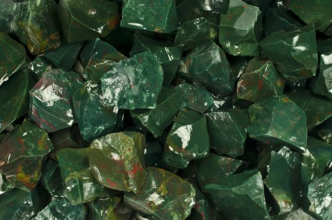 Fantasia Materials: 3 lbs Bloodstone Rough Stones from India