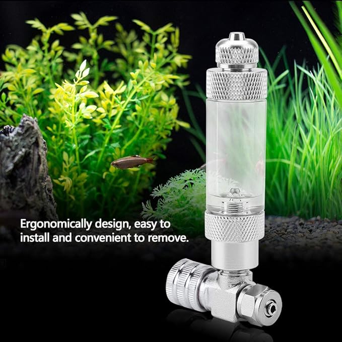 Carbon Dioxide Refiner, CO2 Regulator Needle Check Valve Bubble Counter Carbon Dioxide Atomiser for Aquarium Plants Fish (03#)