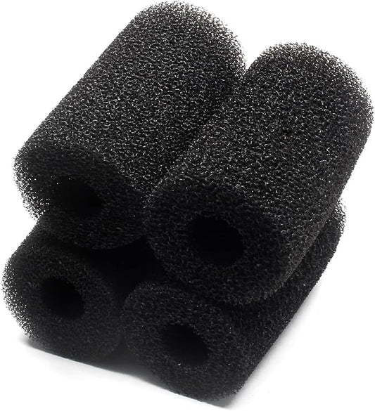 Bivethoi 4 Pcs Pre-Filter Foam Sponge Roll, Aquarium Intake Filter Media Sponge, Compatible Filter Accessories for Aquarium Fish Tank (Black)