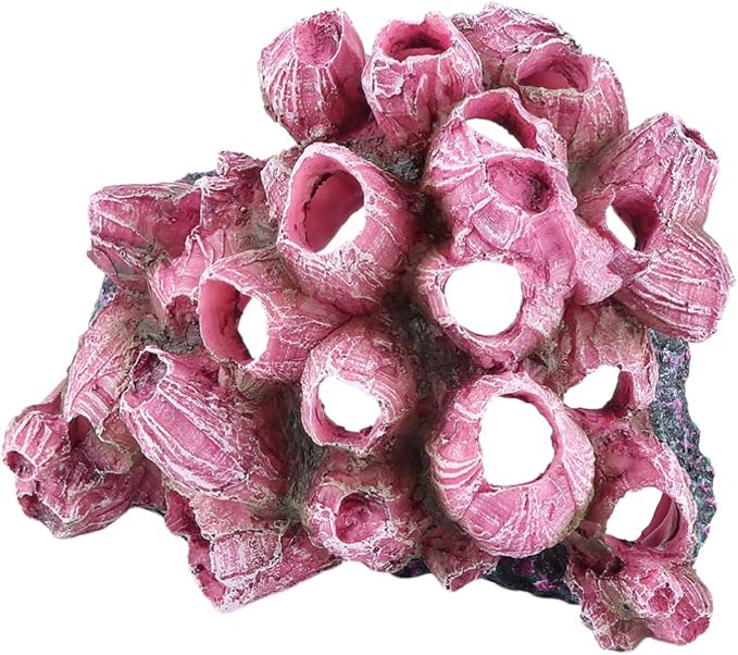 DOITOOL Lifelike Coral Reef Aquarium Ornament Realistic Resin Coral Decoration for Fish Tank Stunning Underwater Landscape Layout for Freshwater Aquariums Rosy