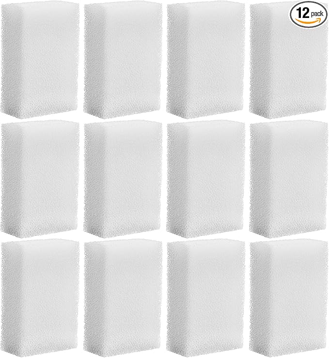 Threlaco 12 Pcs Compatible with Aquaclear 70 Foam Filter Inserts, for Filtering Mechanical and Biological Media, Keeping the Water Tank Clean and Fresh