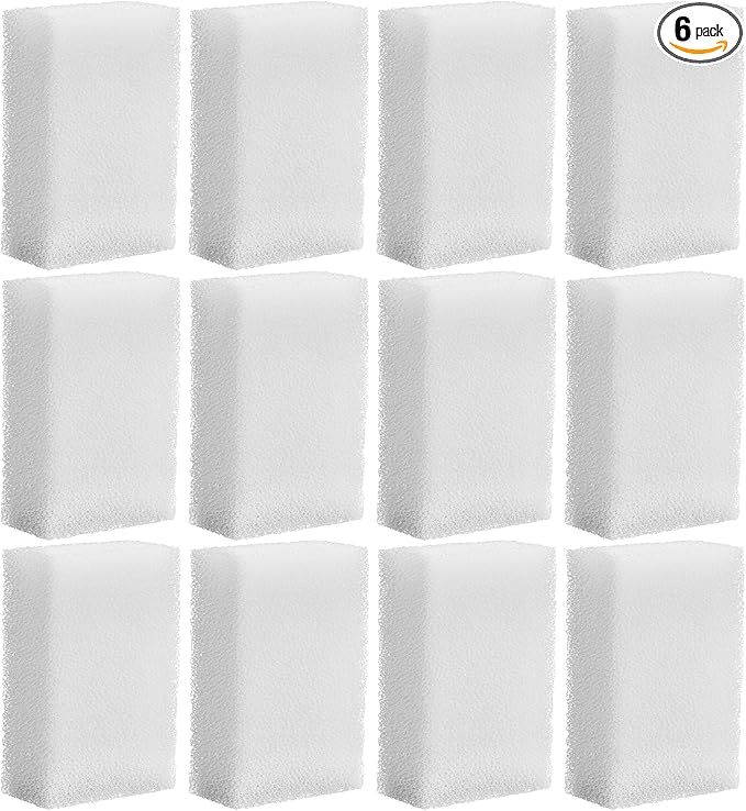 Threlaco 6 Pcs Compatible with Aquaclear 70 Foam Filter Inserts, for Filtering Mechanical and Biological Media, Keeping the Water Tank Clean and Fresh