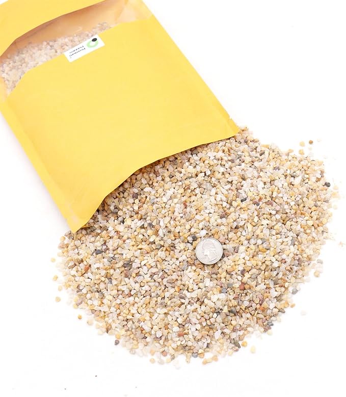 Coarse Sand. Golden Color. 1/8 Inch 10 lbs. for Potting Soil, Succulents, Pots, Plants, Gardening, Indoor, Crafting, Vase Fillers, Landscaping (X-Mini, COARSE Sand - Golden, 10)
