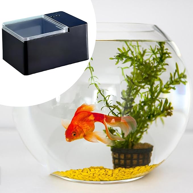 Auto Fish Feeder Timer Fish Food Dispenser Aquarium Supplies Secure Sealed Friendly Design for Circular Fish Tank Suitable for, 80 ml