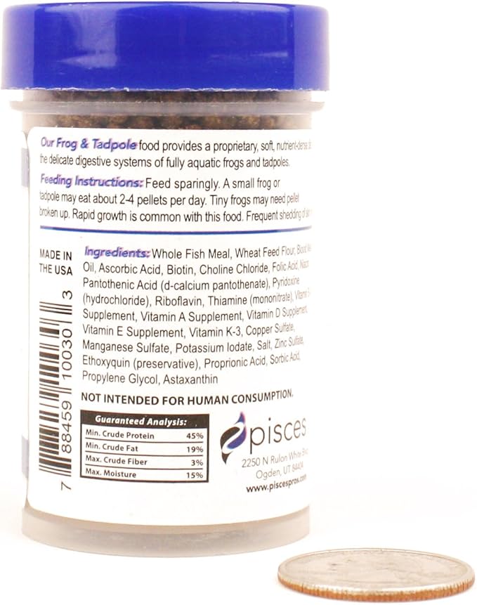 Pisces Pros HBH Frog and Tadpole Bites Aquatic Frog Food (1.2 oz)