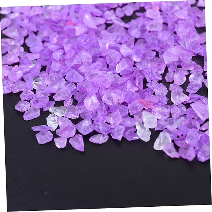 Unomor 2pcs Colored Glass Decorative Sand for Landscape Bottles Colored Sand for Fish Tank Aquariums Crafts Safe for Fish Versatile Home Decor