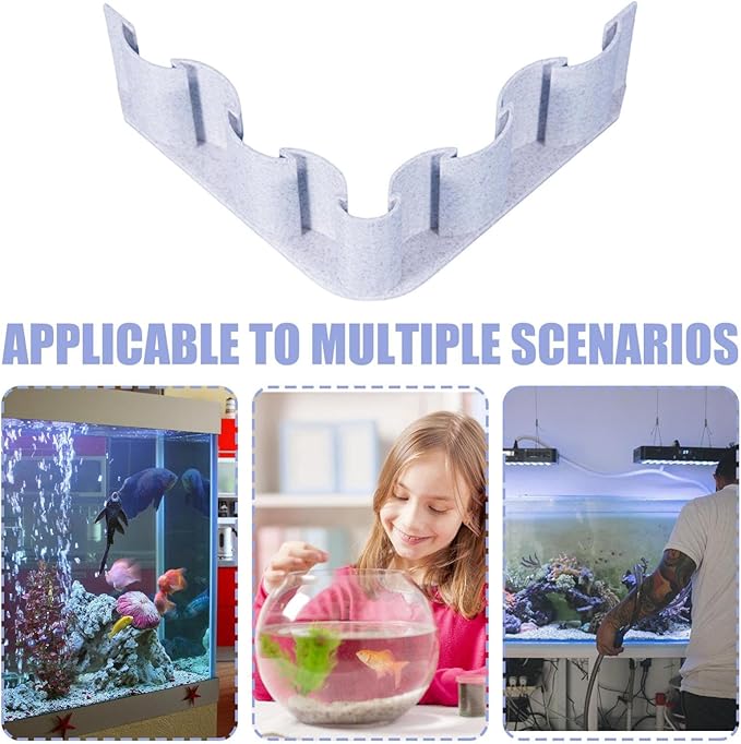 Aquarium Substrate Barrier Divider | Fish Tank Sand Screen Fence for Landscaping, Decorative Board to Separate Gravel & Soil Layers in Aquariums, Terrariums & Planted Tanks Setup