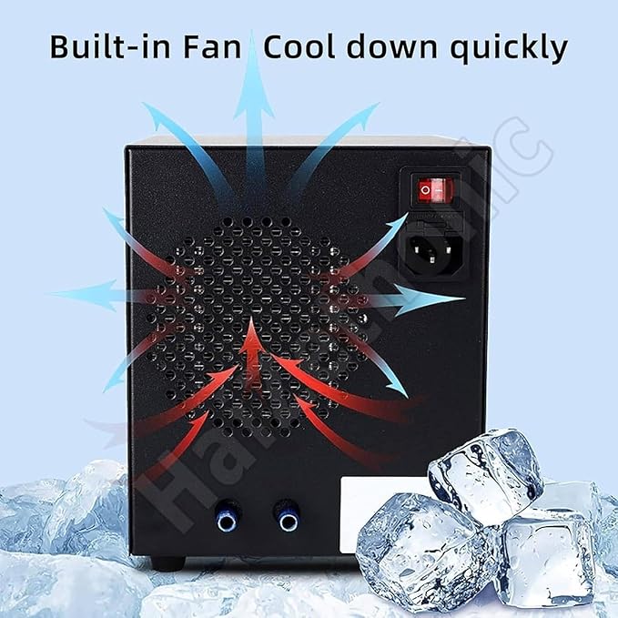 Aquarium Chiller,Fish Tank Cooling Fan,with Low Noise Compressor,for Hydroponics System,Air-Cooled Refrigeration for Aquatic Plant Cultivation 60L