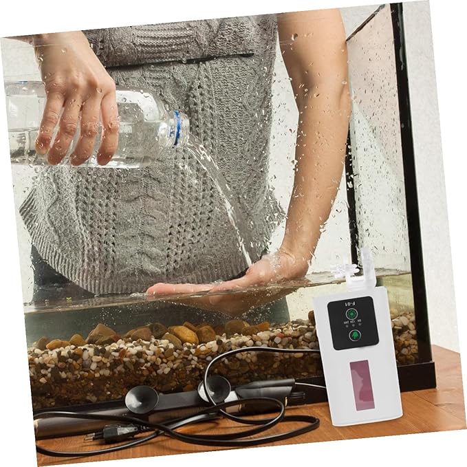 Toddmomy Automatic Fish Tank Feeder with Intelligent Timer Reusable Aquarium Feeding Machine for Home Use Fish Feeding Supply Suitable for Turtles