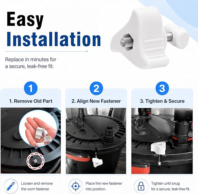 Lid Fastener Replacement Part Compatible with Fluval FX2 FX4 FX5 FX6 Canister Filters Fasteners