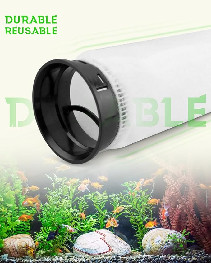 2.75 inch Filter Sock Fit for Waterbox Aquarium Fit for HelloReef Aquarium Fit for Eshopps Aquarium Fit for Fiji Cube Aquarium, 225 Micron Filter Sock, Fish Tank Filter Sock, 3 PCS