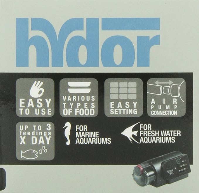 Hydor Automatic Fish Feeder - Battery Powered, with Air Connection - Original EkoMixo
