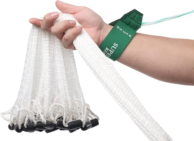 FITEC Super Spreader Nylon Fishing Cast Net, 1/4-Inch X 3-Feet