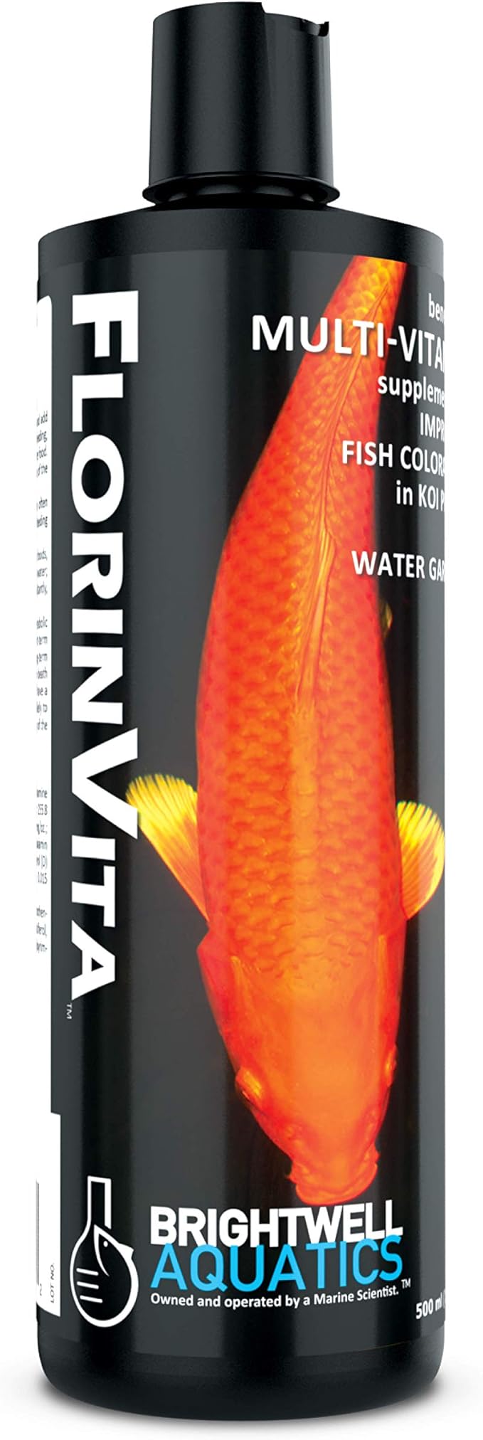 Brightwell Aquatics FlorinVita – Comprehensive Vitamin Supplement for Pond Fish & Snails – Supports Health, Color, & Spawning Readiness, 500 ml