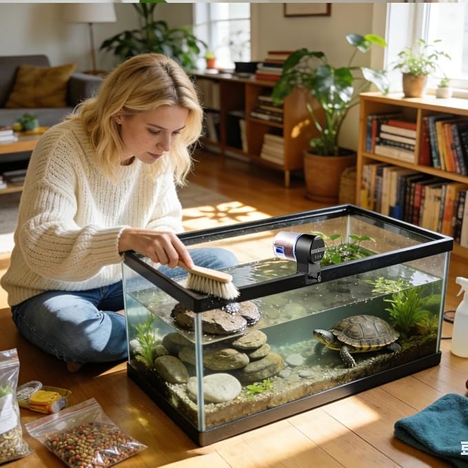 Genérico Aquarium Auto - with Smart Timer and Rechargeable - Automatic Aquarium Feeder | for Pond Freshwater Home Travel Holiday