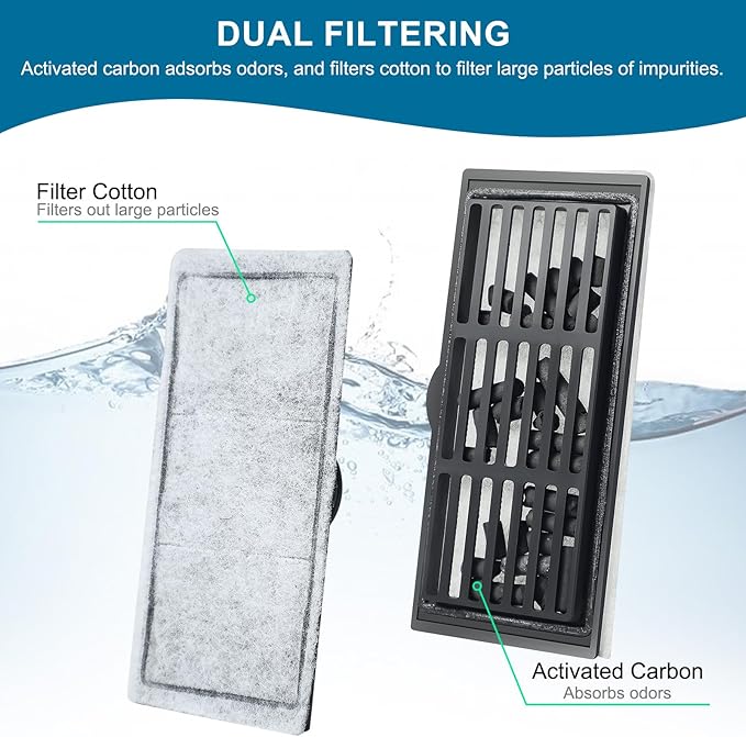 6-piece set - Integrated turtle tank Filtration accessories