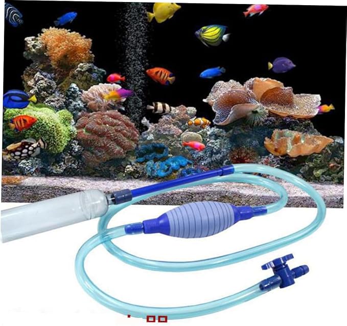 Water Changer Water Change Pump for Fish Aquarium Vacuum for Sand Fish Vacuum Aquarium Pump Fish Tank Gravel Aquarium Siphon Pump Fish Tank Cleaner Random Color