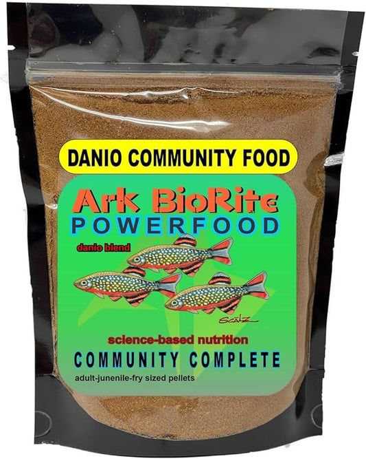 (2oz, Danio Fish) Fish Food Species Specific - All Natural - Science Based Formula - Cleaner Water - Nutritional Powerfood for Special Fish Breeders, No Fillers