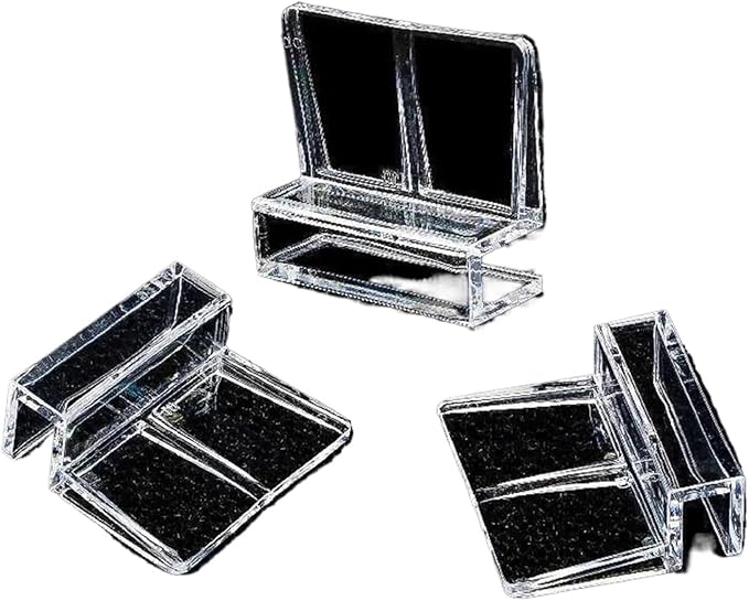 Aquarium lid Clips 20Pcs 5-12mm Acrylic Fish Tank Lid Cover Support Holder Bracket Clip Aquarium Top Cover Bracket Aquarium Cap Support Rack(8mm)