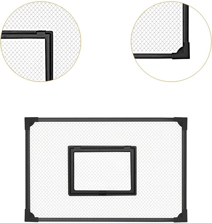 Aquarium Cover Made of 5 Mm Thick Mesh, Versatile, Wear-Resistant Accessory with Feeding Window, 50cmx30cm