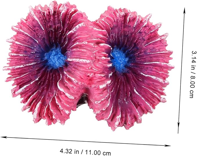 Angoily Simulated Coral Landscaping Coral Ornaments Aquarium Fish Tank Decor Aquarium Large Decorations Ornaments for Tank Resin Small Fish Tank Turtle Tank