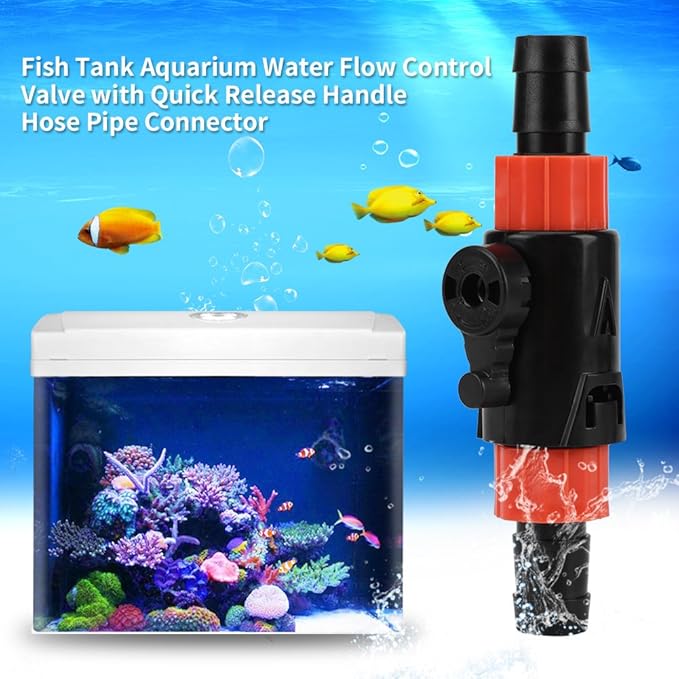 Aquarium Water Control Valve, Aquarium Hose Pipe Quick Release Connector Water Control Valve Aquarium Air Control Valves Aquarium Filter Connector for Home (S)