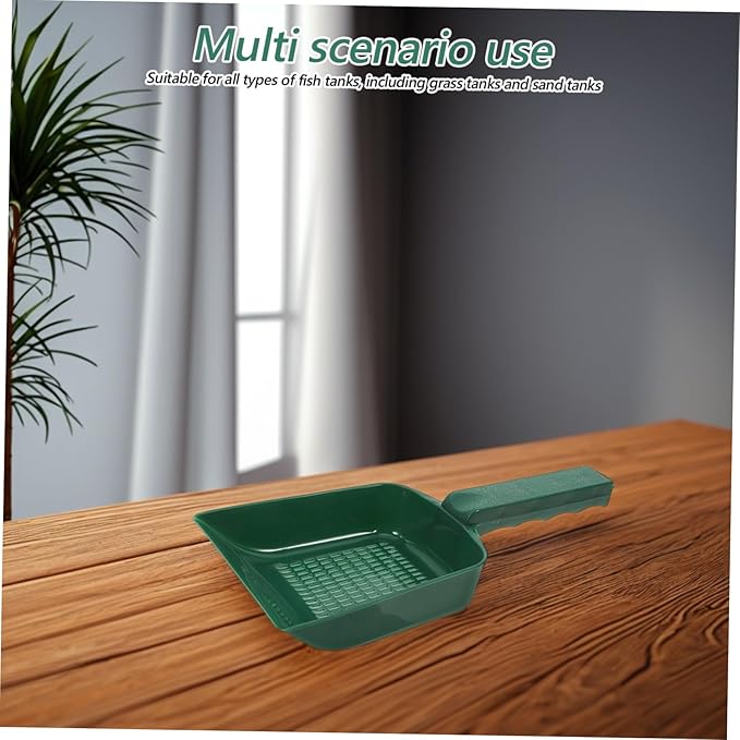 GANAZONO Multifunctional Fish Tank Sand Shovel for Efficient Aquarium Cleaning Ergonomic Design for Gravel and Sediment Removal Plastic Handheld Tool for All Fish Tanks