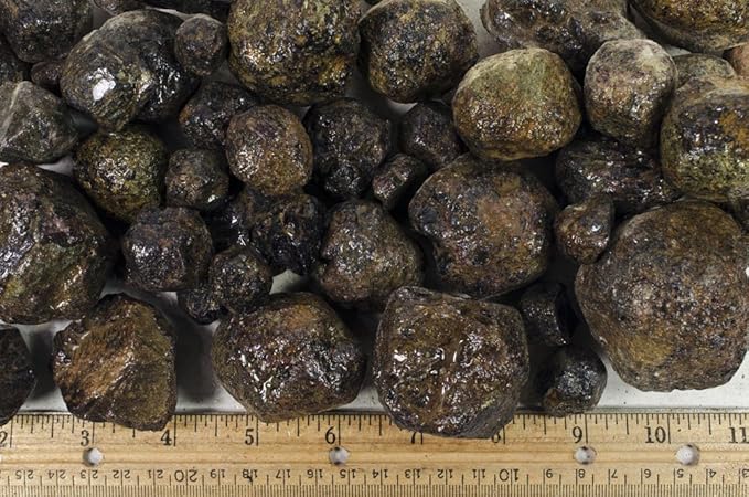 Fantasia Materials: 3 lbs Large Mud Garnet Rough Stones from India