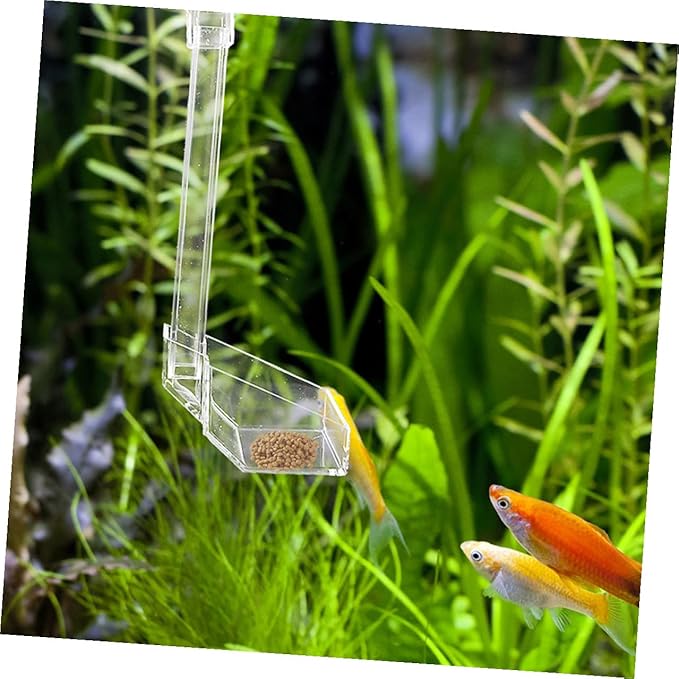 Toddmomy Aquarium Fish Feeder Tube with Feeding Ring 35cm Automatic Fish Tank Feeder Vacation Feeding Aquarium Supplies