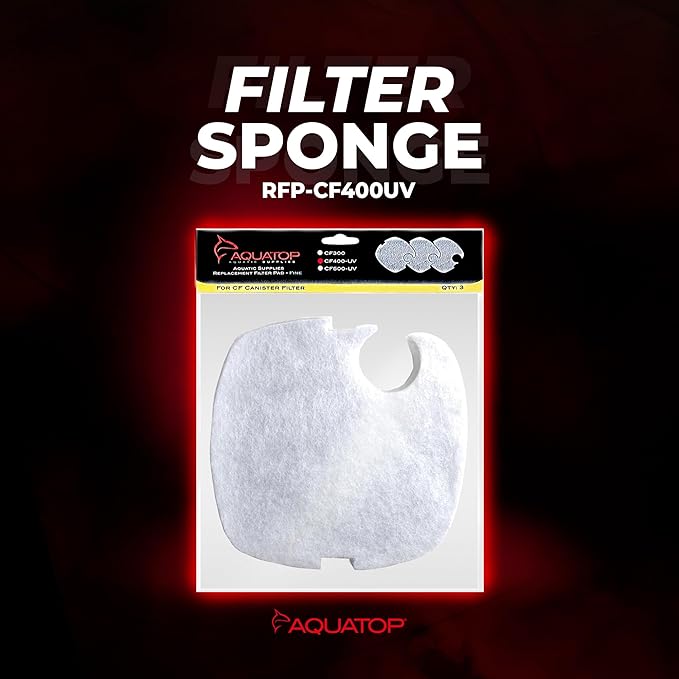Aquatop Replacement White Filter Pads - Keeps Water Crystal Clear - Cartridge for Dirt & Waste - Controls Organic Particles of Waste
