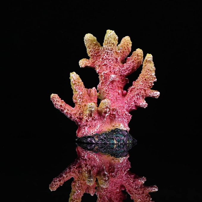 balacoo Creative Artificial Coral Reef Aquarium Decoration Realistic Resin Coral Ornament for Fresh Saltwater Fish Tank Landscape XL