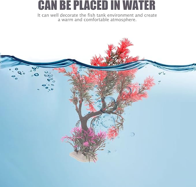 iplusmile Fish Tank Landscaping Water Plants Plastic Plants Fish Tanks Accessories Fake Office Decorations Aquarium Decors