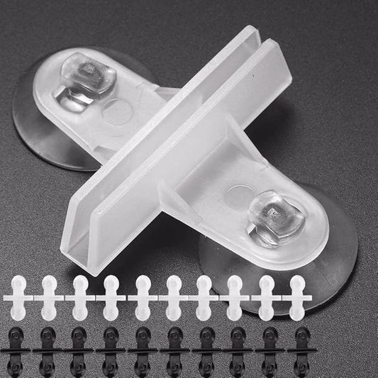 Pssopp 20 Pcs Divider Aquarium Suction Cup Gel Sucker Holders for Fish Glass Cover Separating Divider Support Clip Bracket