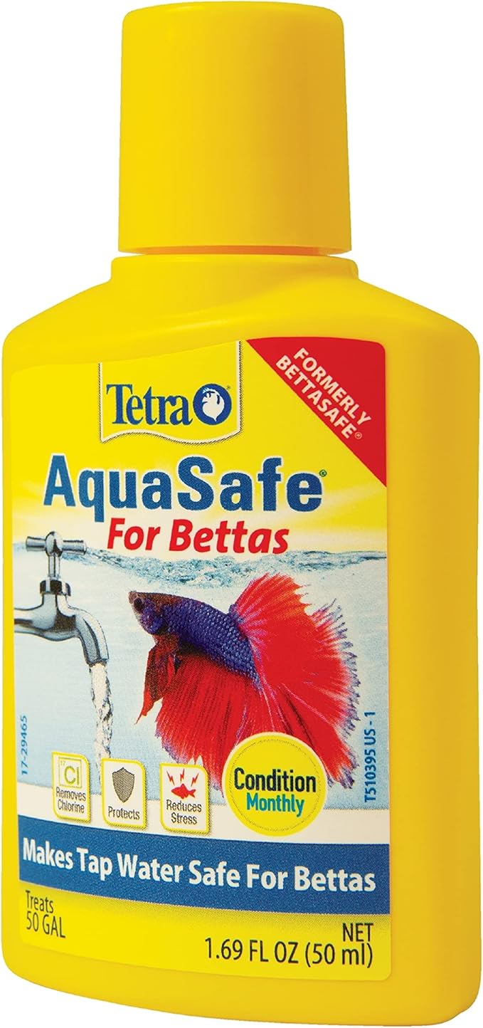 Tetra BettaSafe, Aquarium Water Conditioner for Bettas, 1.69-Ounce, 50ml, Golds & Yellows (16837) (Pack of 2)