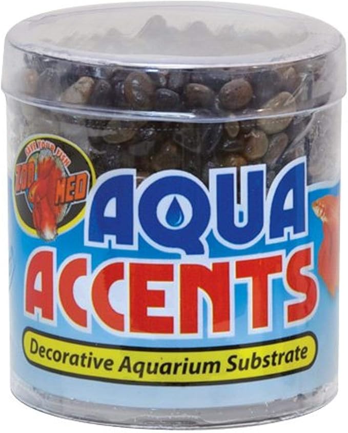 Zoo Med Laboratories AZMBA3 Aqua Accents Midnight Black Sand, 1/2-Pound