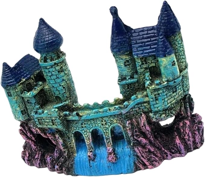 Fishtank Hideouts Landscape Fish Tanks Decorations for Aquariums Terrarium Shrimp Castles Ornaments Habitat Interactive Underwater Sand Castles Scenery