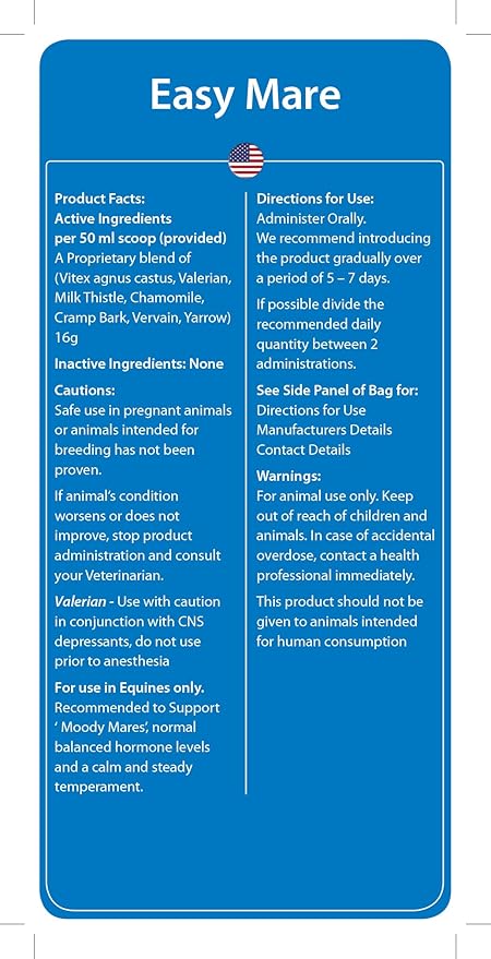 Hilton Herbs Easy Mare: Supports Balanced Hormones & Calm Behaviour