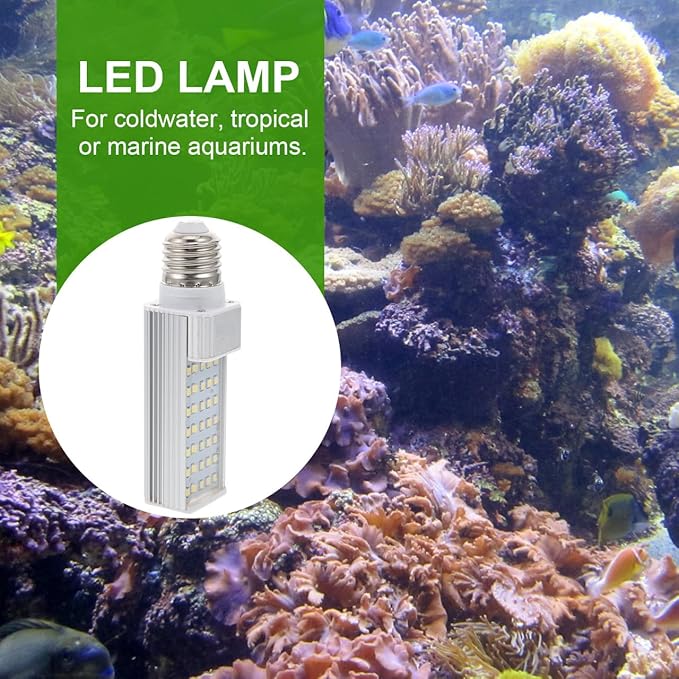 E27 Led Lamp for Aquarium Fish Tank Corn Light for Tropical Plant Growth Fits Fish Pod and Box Aquarium Lighting