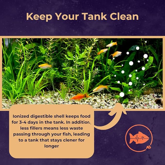(2oz, Tetra Fish) Fish Food Species Specific - All Natural - Science Based Formula - Cleaner Water - Nutritional Powerfood for Special Fish Breeders, No Fillers
