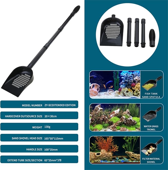 Aquariums Gravel Scooper Sand Shovel Tool Sand Scooper Scraper Fish Tanks Kits Pet Accessories Aquariums Fish Tanks Tool Pet Supplies