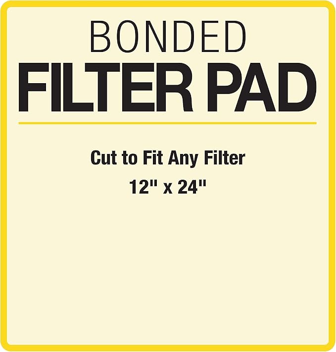 Marineland Bonded Filter Pad, Cut To Fit Any aquarium Filter, Whites & Tans, 312 sq. in.