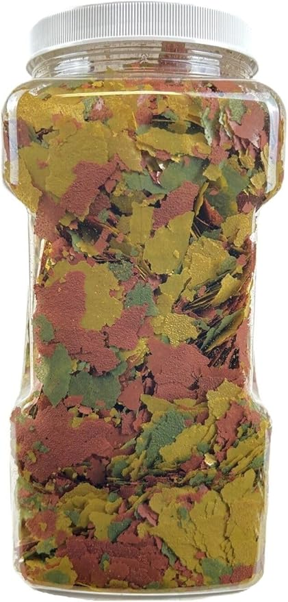 Tropical Fish Flakes, Mix of Krill, Color Enhancing, Spirulina Flakes for Cichlids, Angels, Live Bearers, Tetras, Guppies, All Tropical Fish...WL 2oz Sm Jar
