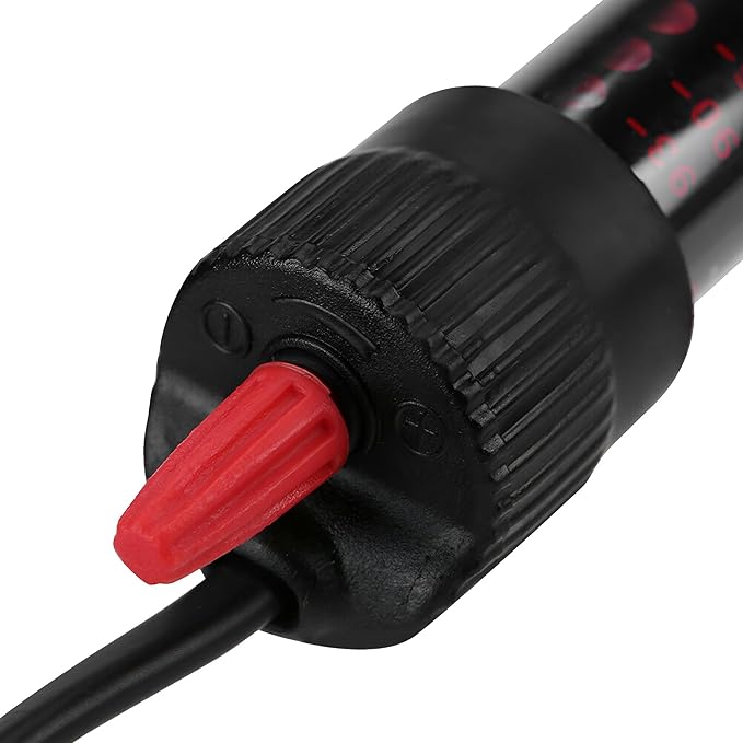 JacobsParts 50W Submersible Aquarium Heater, Adjustable Temperature for Fish Turtle Tank with Suction Cup Mounting