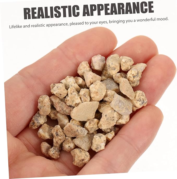 Healifty 1Bag Miniature Stone Model for Garden Rock Decor Decorative Stones for Crafting Aquarium Adornments and Sand Table Decoration Natural Small Rocks for Unique Landscape