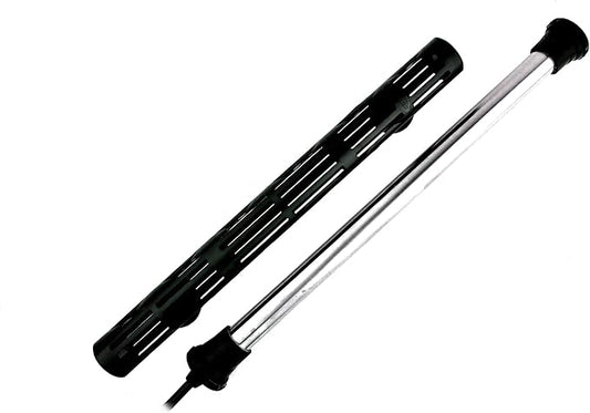 Finnex Premium Titanium Aquarium Heater, TH Series, Deluxe Nickel Coil, Heater Guard, Made in Taiwan (500 Watts)