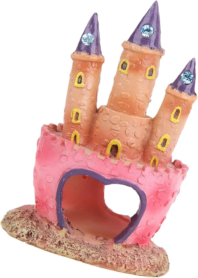 Fishtank Hideouts Landscape Fish Tanks Decorations for Aquariums Terrarium Shrimp Castles Ornaments Habitat Interactive Underwater Sand Castles Scenery